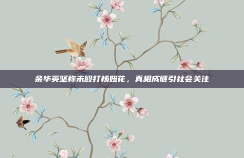 余华英坚称未殴打杨妞花，真相成谜引社会关注