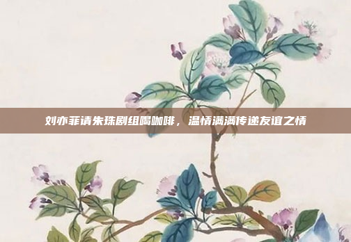 刘亦菲请朱珠剧组喝咖啡，温情满满传递友谊之情