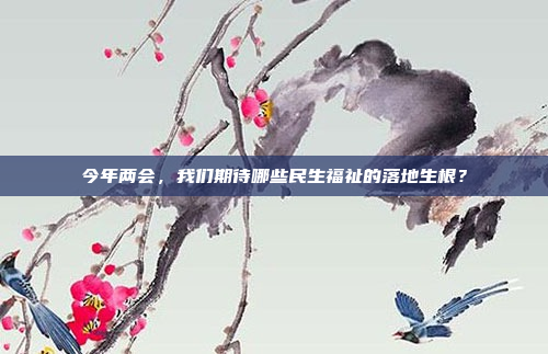 今年两会，我们期待哪些民生福祉的落地生根？